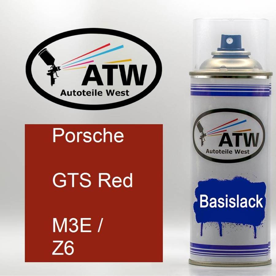 Porsche, GTS Red, M3E / Z6: 400ml Sprühdose, von ATW Autoteile West.